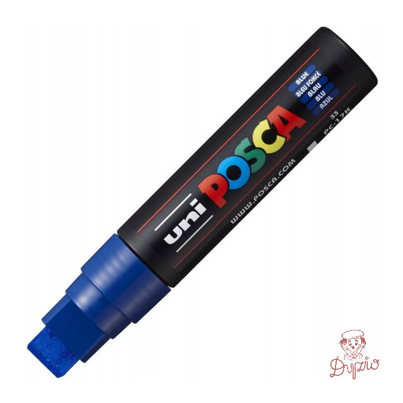 Marker z farbą plakatową UNI Posca PC-17K niebieski