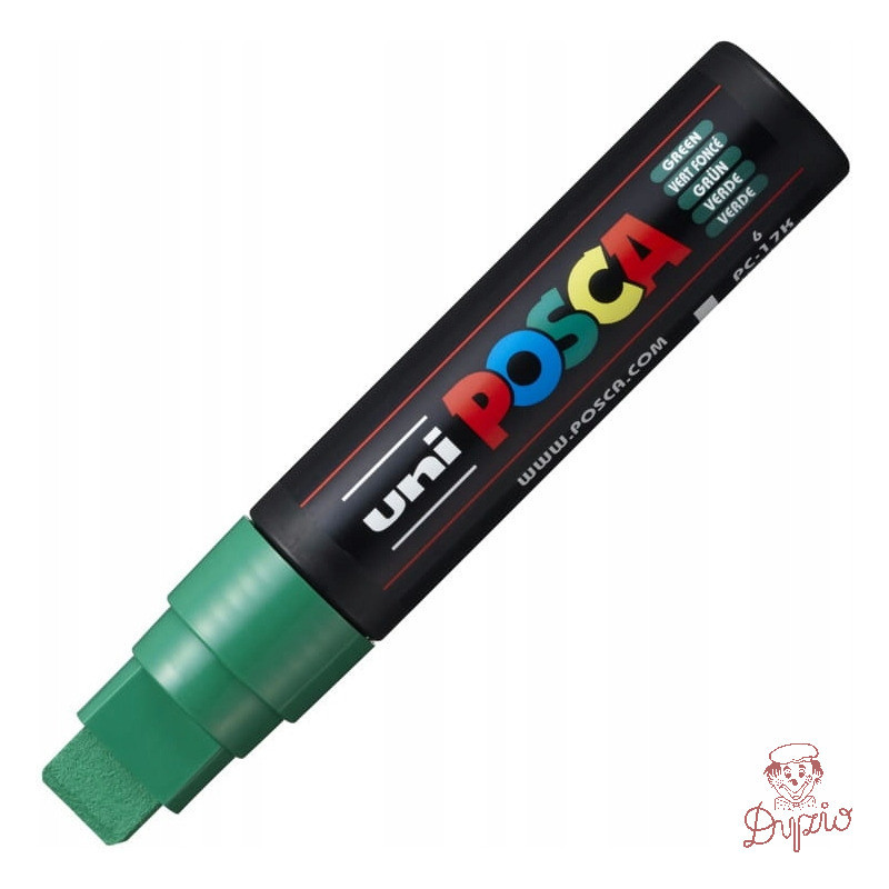 Marker z farbą plakatową UNI Posca PC-17K nr.6 zielony