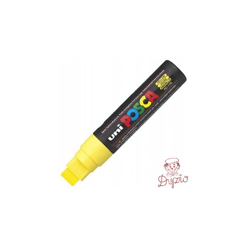 Marker z farbą plakatową UNI Posca PC-17K, żółty