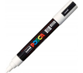 Marker z farbą plakatową UNI Posca PC-5M, nr.1 biały