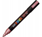 Marker z farbą plakatową UNI Posca PC-5M nr.M15 metallic czerwony