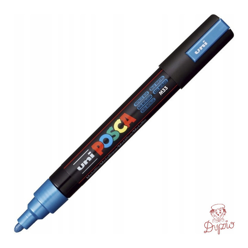 Marker z farbą plakatową UNI Posca PC-5M, nr.33 niebieski
