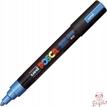 Marker z farbą plakatową UNI Posca PC-5M, nr.33 niebieski