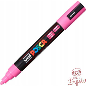 Marker z farbą plakatową UNI Posca PC-5M, nr.13 różowy