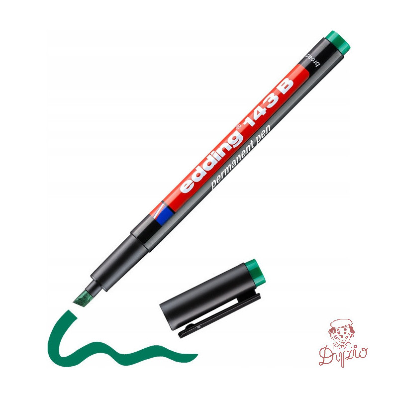 Marker niezmywalny do folii 1-3mm zielony 143B/004/ZI ED EDDING