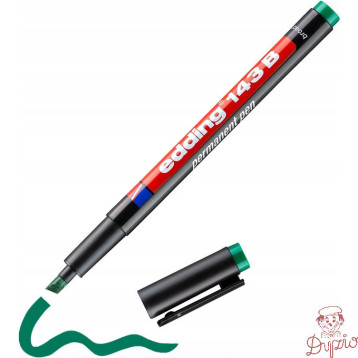 Marker niezmywalny do folii 1-3mm zielony 143B/004/ZI ED EDDING