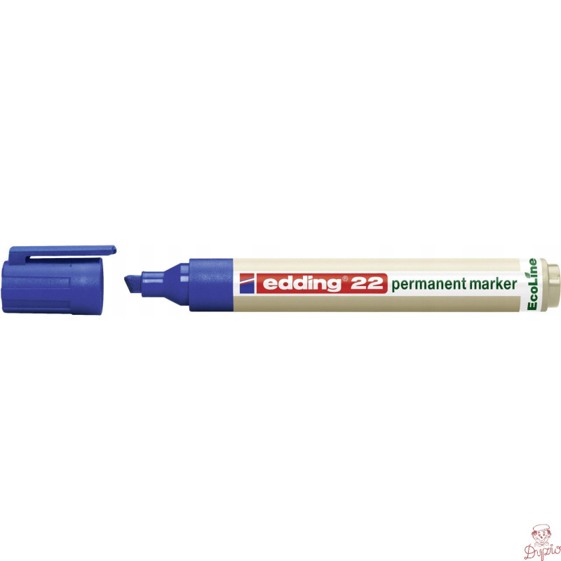 Marker permanentny ekologiczny ścięta końcówka niebieski 22/003/N ED EDDING