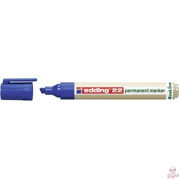 Marker permanentny ekologiczny ścięta końcówka niebieski 22/003/N ED EDDING