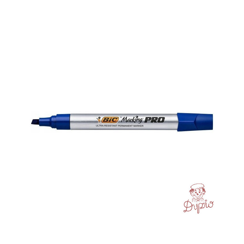 Marker permanentny PRO niebieski ścięta końcówka 964803 BIC