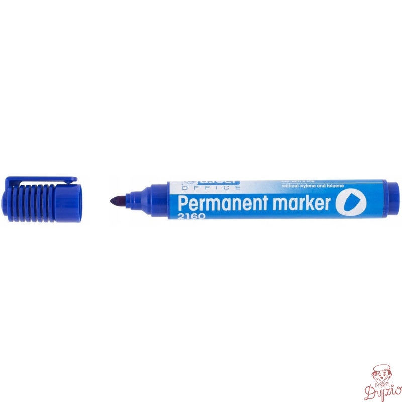 Marker permanentny 2160 niebieski okrągła końcówka 101113 D.RECT