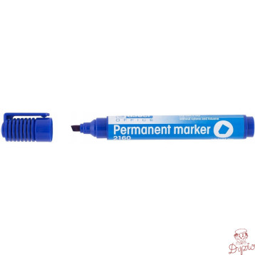 Marker permanentny 2160 niebieski ścięta końcówka 101123 D.RECT
