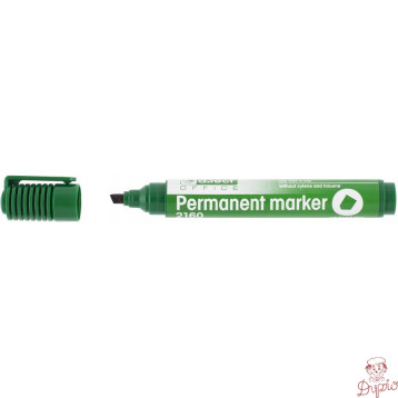 Marker permanentny 2160 zielony ścięta końcówka 101124 D.RECT