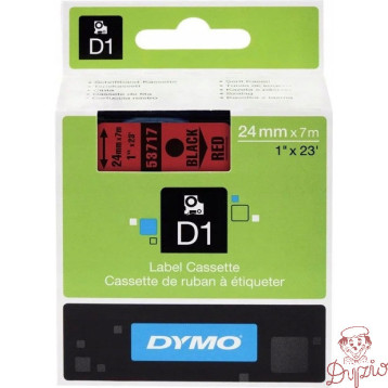 Taśma DYMO D1 24mm/7m czar/cze 53717 S0720970