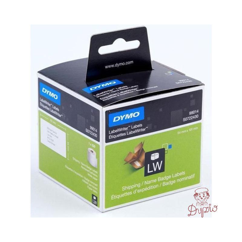 Identyfikator transportowy 101x54 99014 etykieta biała DYMO S0722430