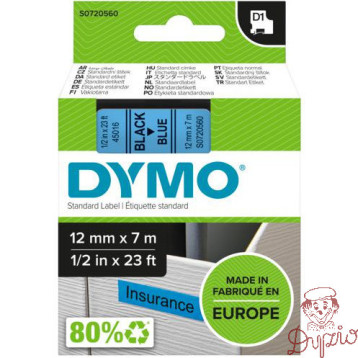 Taśma 12mm/7m czarny /niebieski 45016 DYMO S0720560