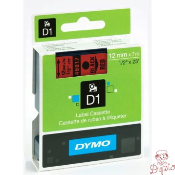 Taśma 12mm/7m czarny /czerwony 5045017 DYMO S0720570