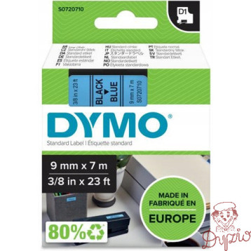 Taśma czarny nadruk na niebieskim 9mm x 7m DYMO S0720710