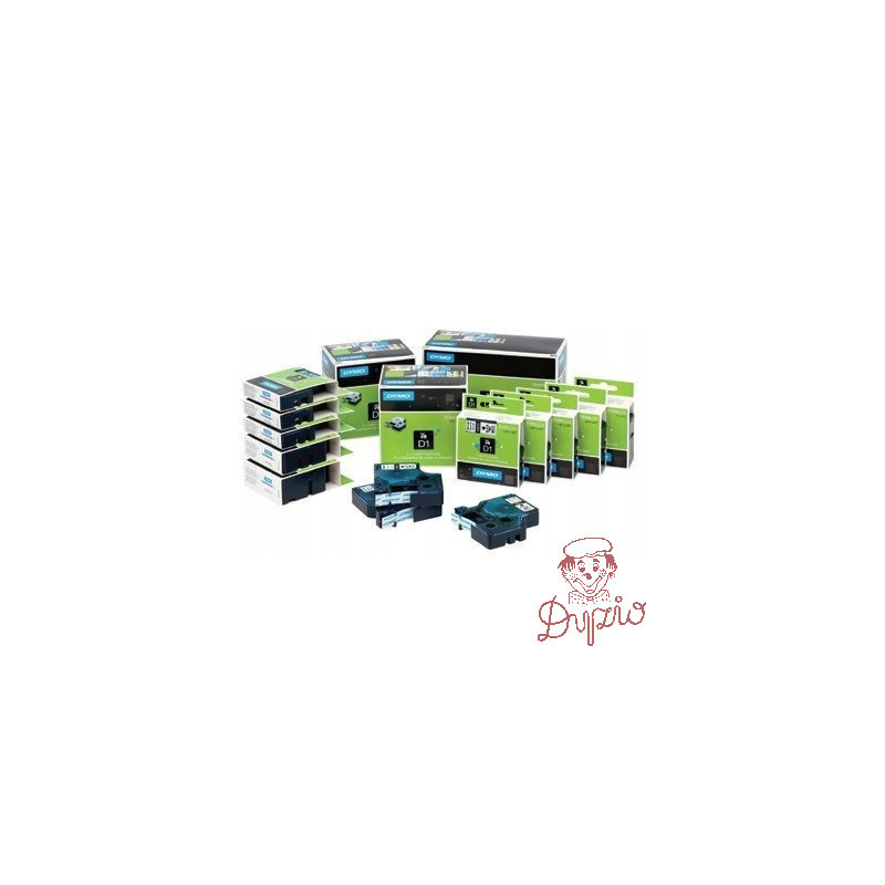 Taśma czarny nadruk na czerwonym 19mm x 7m DYMO S0720870