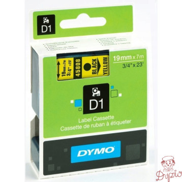 Taśma 19mm/7mm czarny /żół. 45808 DYMO S0720880