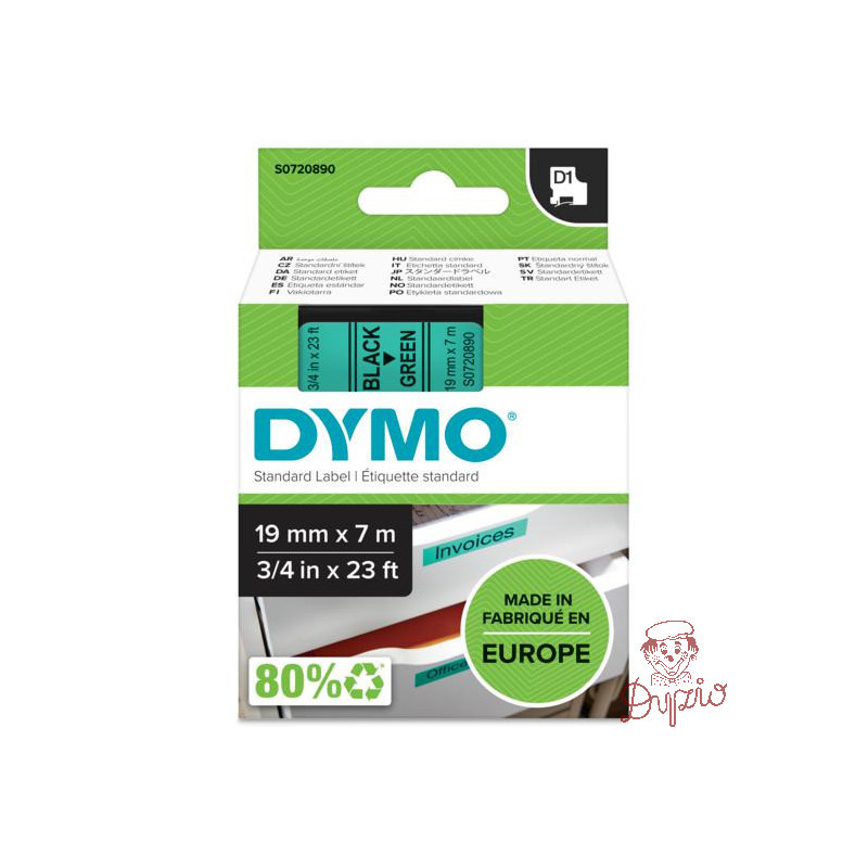 Taśma 19mm/7mm czarny /ziel 45809 DYMO S0720890