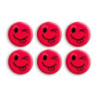 Magnesy do tablic czerwone języki 30mm (6szt.) GM301-TC6 TETIS
