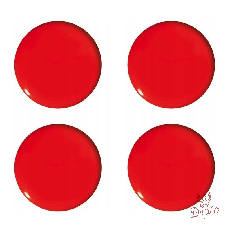 Magnesy do tablic czerwone 40mm (4szt.) GM402-C4 TETIS