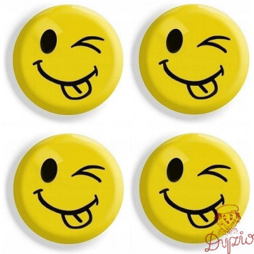 Magnesy do tablic żółte języki 40mm (4szt.) GM303-TY4 TETIS