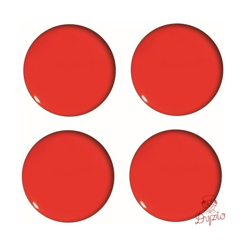 Magnesy do tablic czerwone wypukłe 40mm (4szt.) GM303-PC4 TETIS