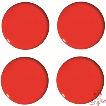 Magnesy do tablic czerwone wypukłe 40mm (4szt.) GM303-PC4 TETIS