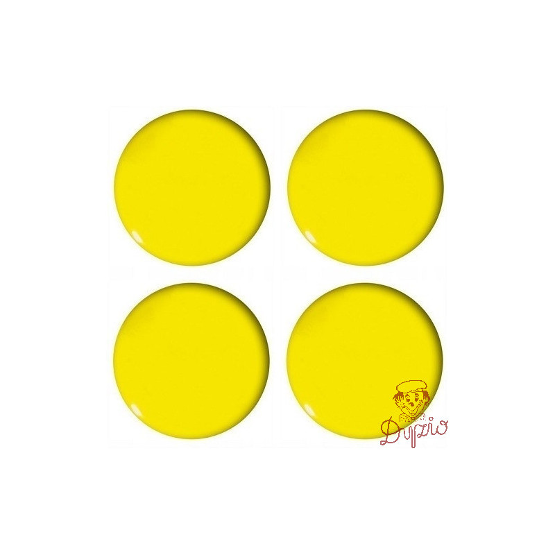 Magnesy do tablic żółte wypukłe 40mm (4szt.) GM303-PY4 TETIS