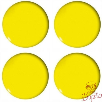 Magnesy do tablic żółte wypukłe 40mm (4szt.) GM303-PY4 TETIS