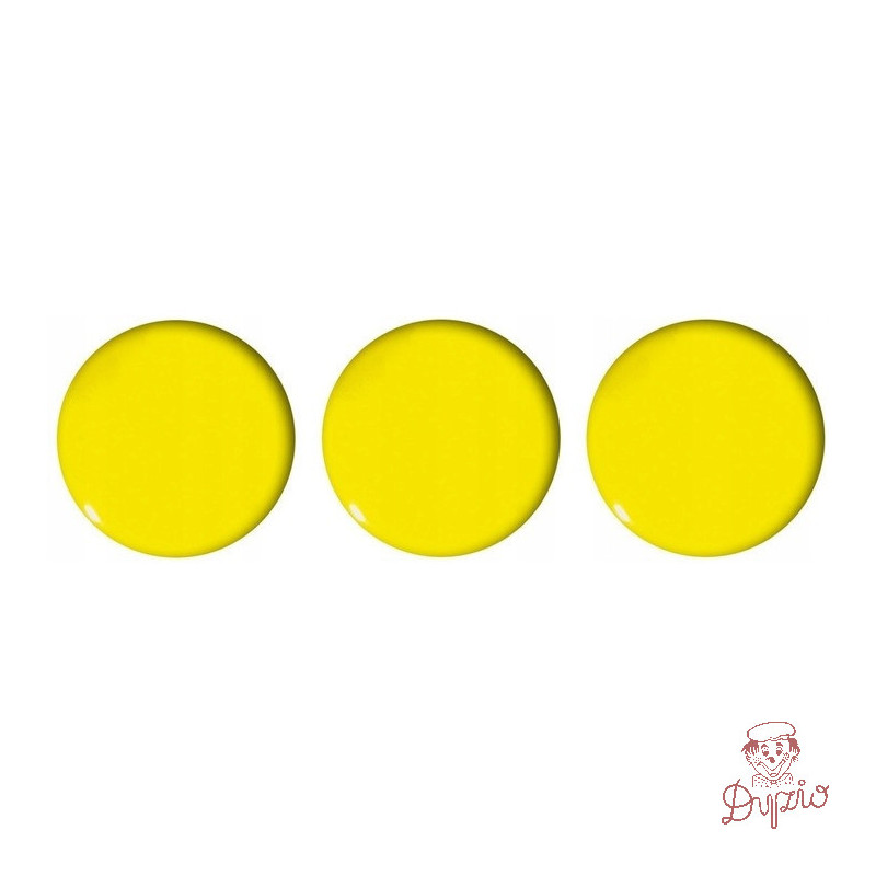 Magnesy do tablic 50mm żółte (3szt.) GM304-PY3 TETIS