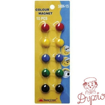 Magnesy ARGO kolorowe WF-15 opakowanie 10sztuk SRH-15