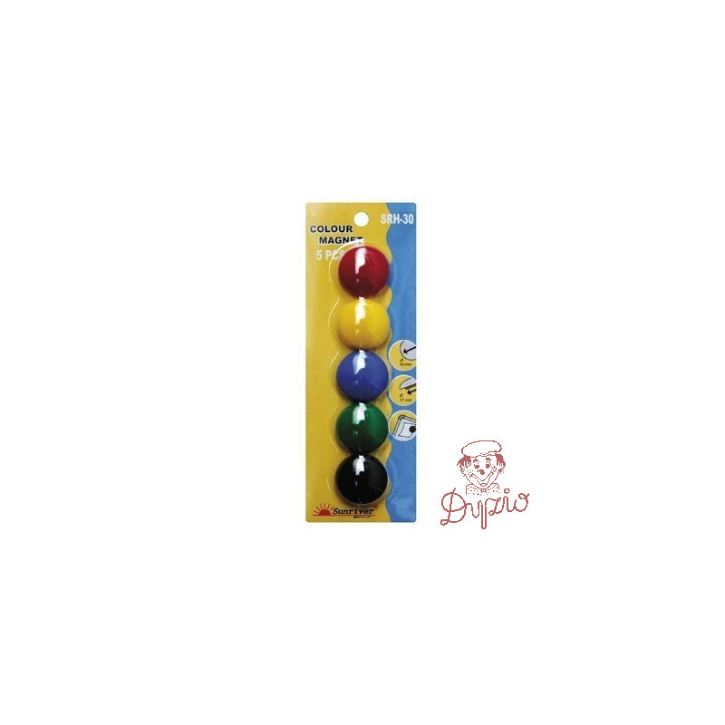 Magnesy kolorowe WF-30 opakowanie 5 sztuk SRH-30 ARGO