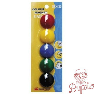 Magnesy kolorowe WF-30 opakowanie 5 sztuk SRH-30 ARGO