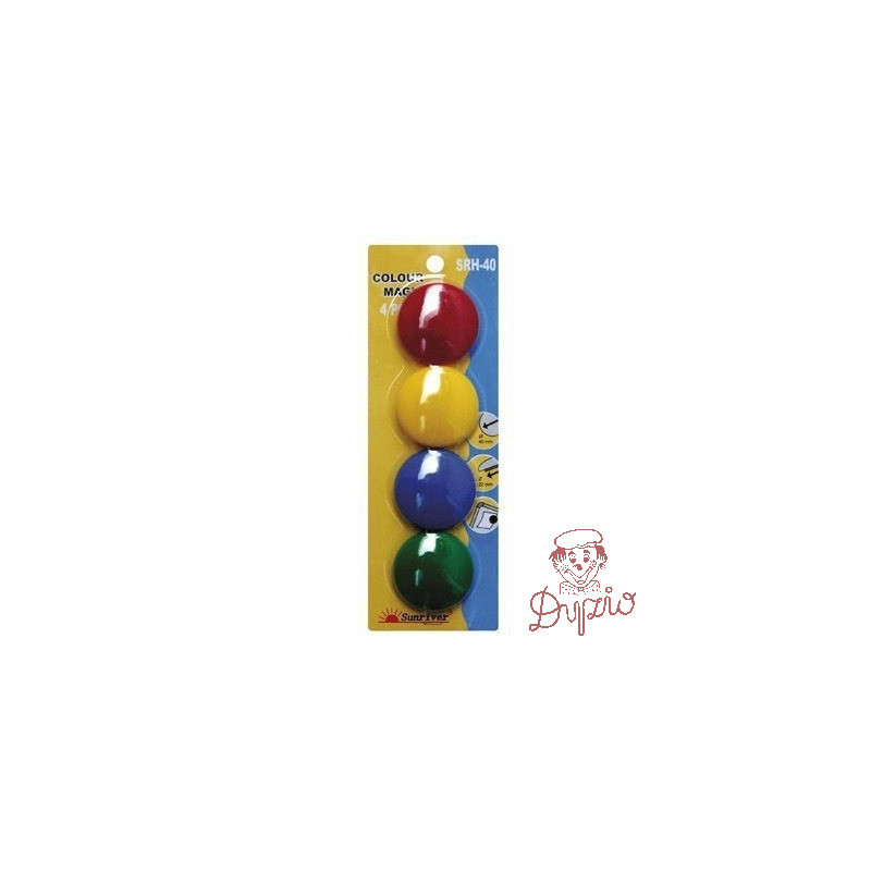 Magnesy kolorowe WF-40 opakowanie 4 sztuki SRH-40 ARGO
