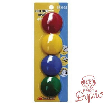 Magnesy kolorowe WF-40 opakowanie 4 sztuki SRH-40 ARGO