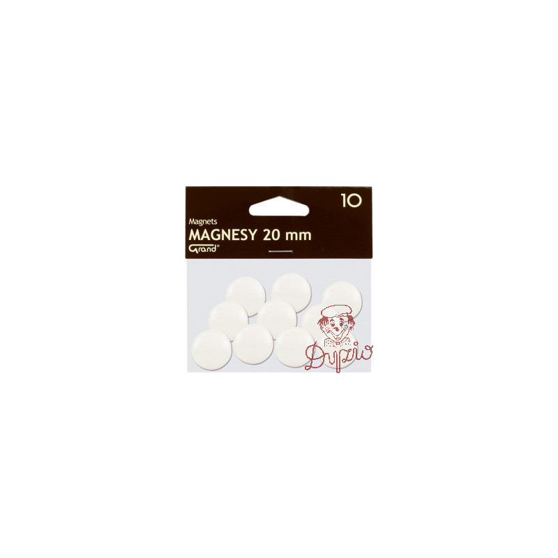 Magnesy 20mm GRAND białe (10szt.) 130-1689 GRAND