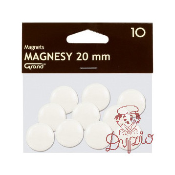 Magnesy 20mm GRAND białe (10szt.) 130-1689 GRAND
