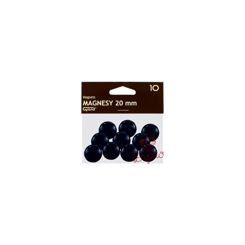 Magnesy 20mm czarne (10szt.) 130-1687 GRAND