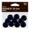 Magnesy 20mm czarne (10szt.) 130-1687 GRAND