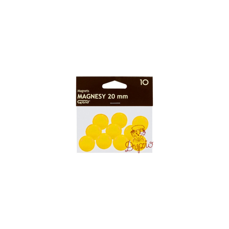 Magnesy 20mm GRAND żółte (10szt.) 130-1691 GRAND