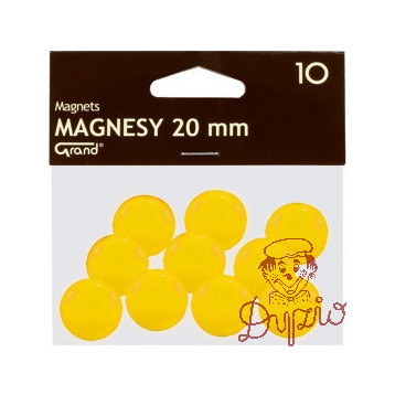 Magnesy 20mm GRAND żółte (10szt.) 130-1691 GRAND