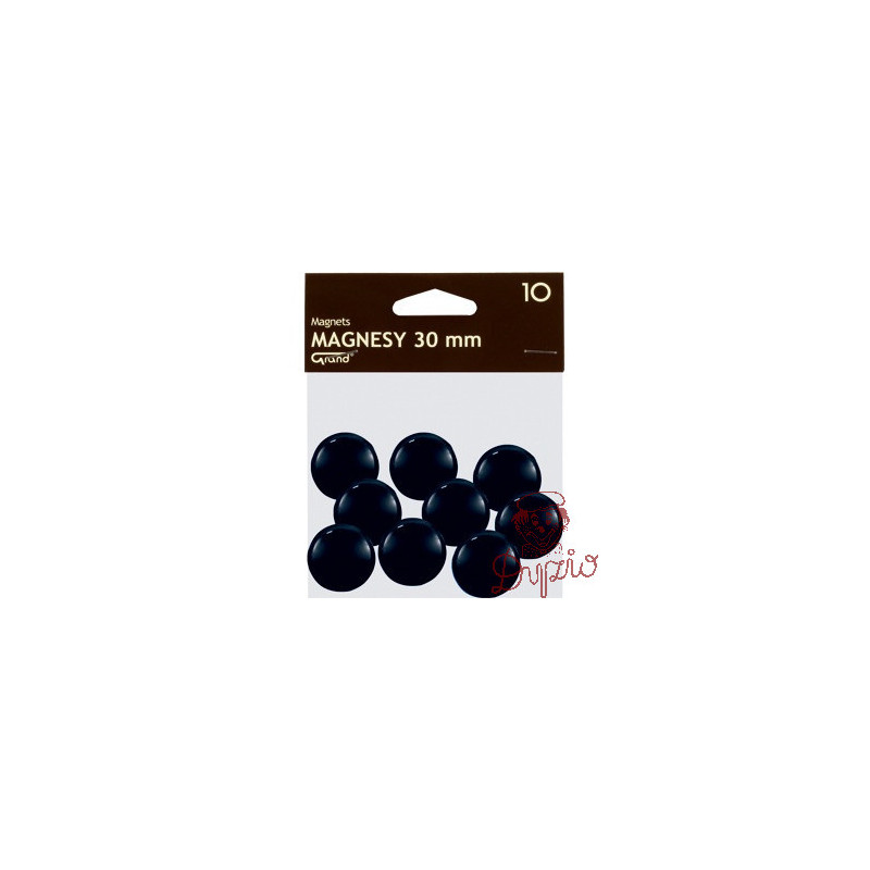 Magnesy 30mm GRAND czarne (10szt.) 130-1694 GRAND