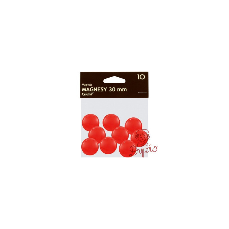 Magnesy 30mm GRAND czerwone (10szt.) 130-1695 GRAND