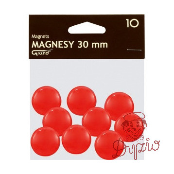 Magnesy 30mm GRAND czerwone (10szt.) 130-1695 GRAND