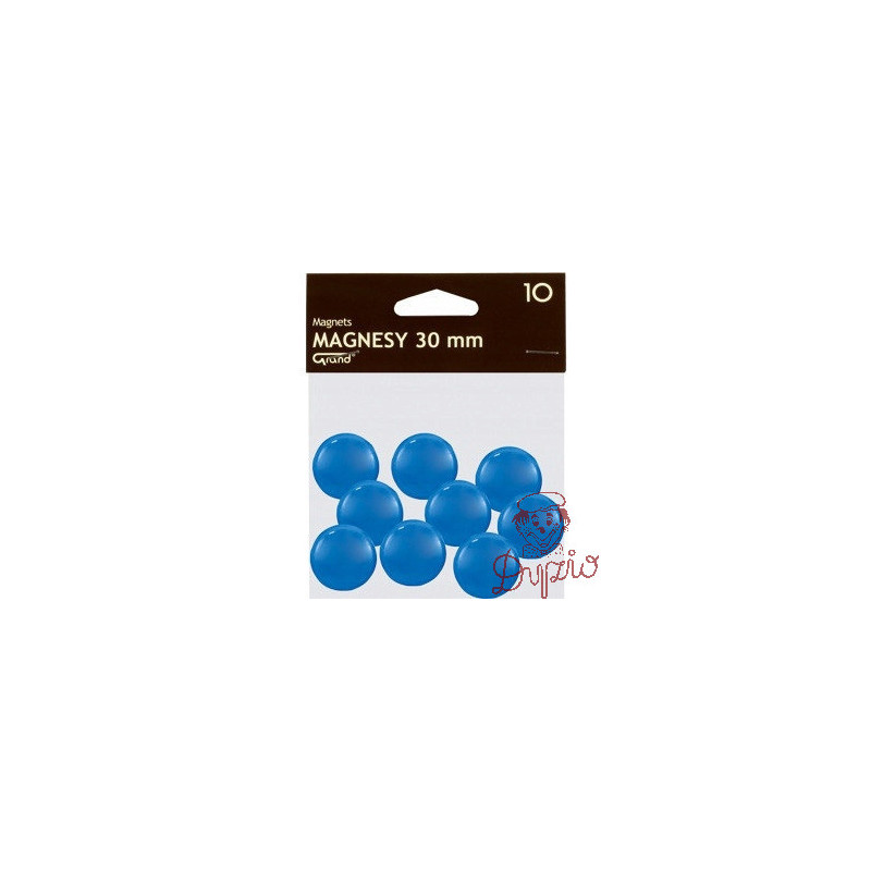 Magnesy 30mm niebieskie (10szt.) 130-1696 GRAND