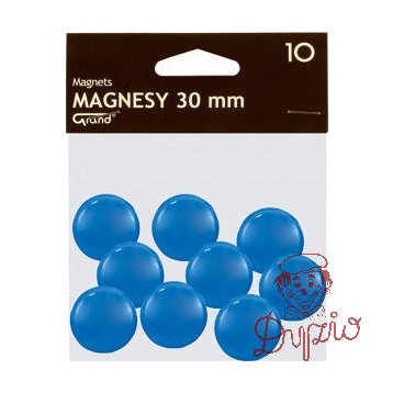 Magnesy 30mm niebieskie (10szt.) 130-1696 GRAND