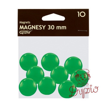 Magnesy 30mm GRAND zielone (10szt.) 130-1697 GRAND