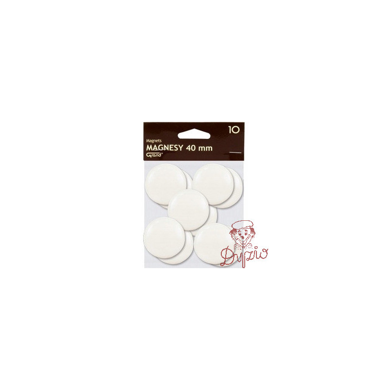 Magnesy 40mm białe (10szt.) 130-1699 GRAND
